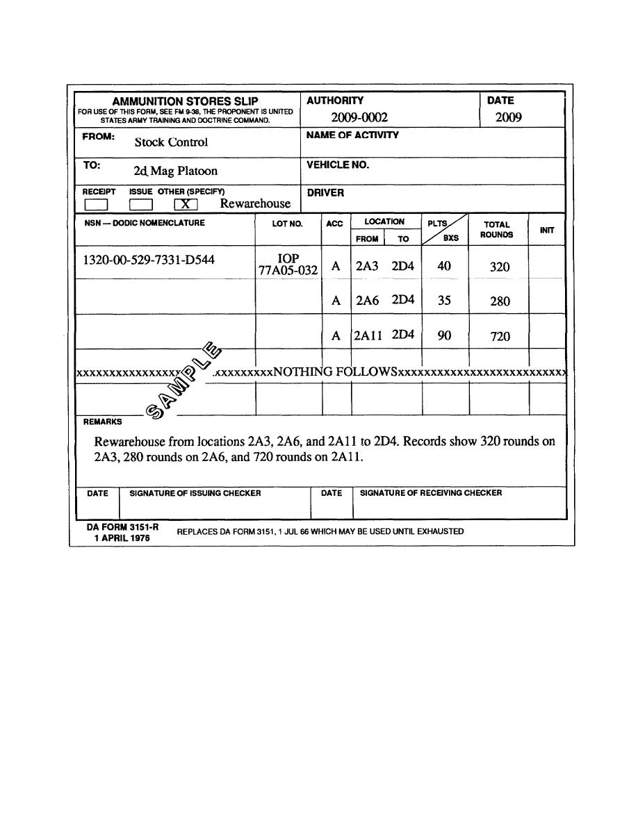 Figure 4 Da Form 3151 R